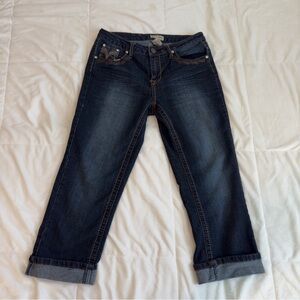 Earl Jeans Dark Blue Cropped Women's Jeans